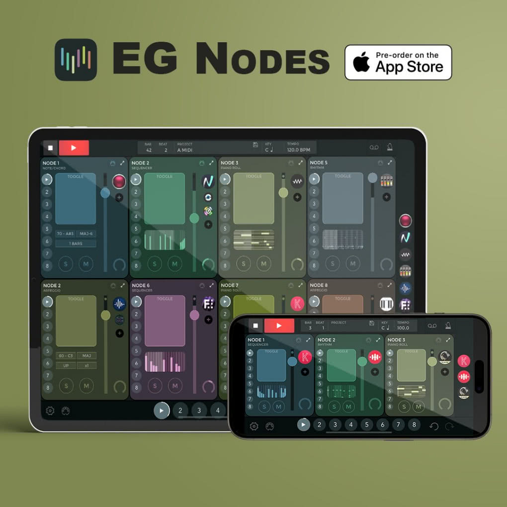 EG Nodes - sekwencer midi na iPada