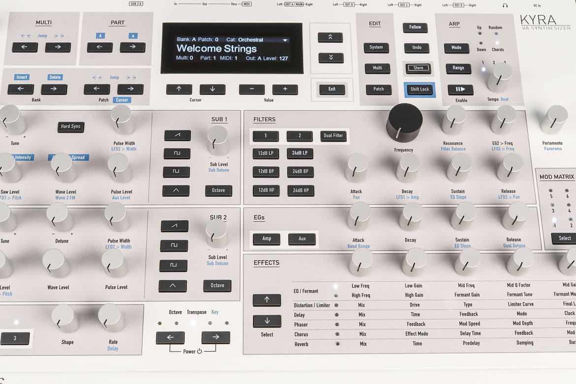 Kyra - wirtualny syntezator analogowy