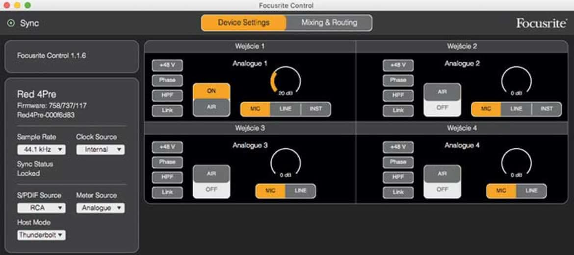 Focusrite Red 4Pre interfejs audio