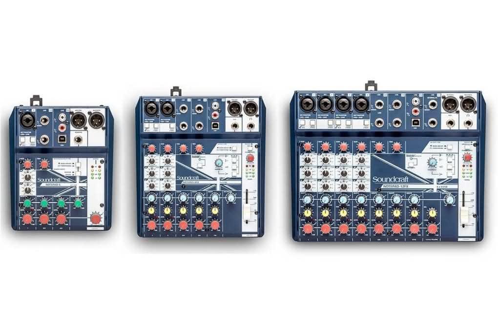 Nowe mini-konsolety Soundcraft Notepad
