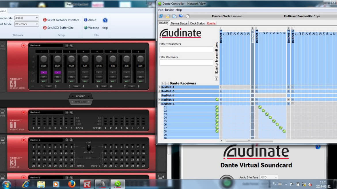 Focusrite RedNet - ethernetowe interfejsy audio