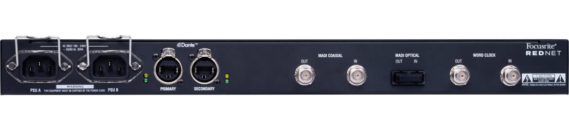 Focusrite RedNet - ethernetowe interfejsy audio