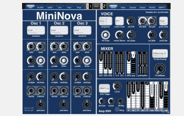 IPadowy edytor dla Novation MiniNova 