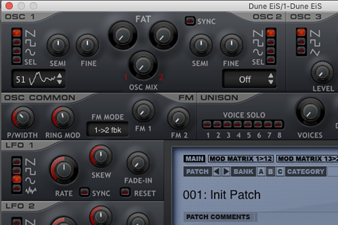 Pakiet EiS - Synapse Audio Dune EiS