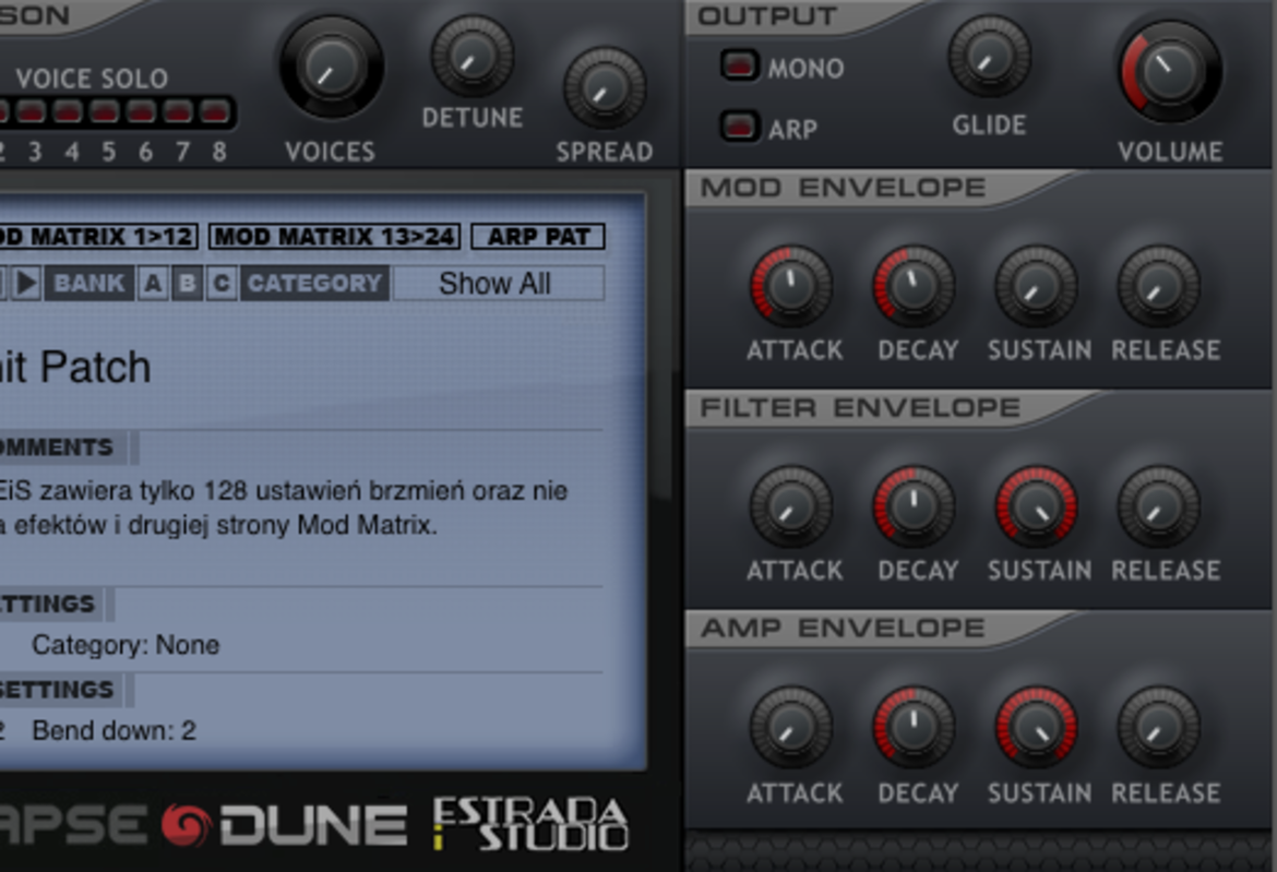Pakiet EiS - Synapse Audio Dune EiS