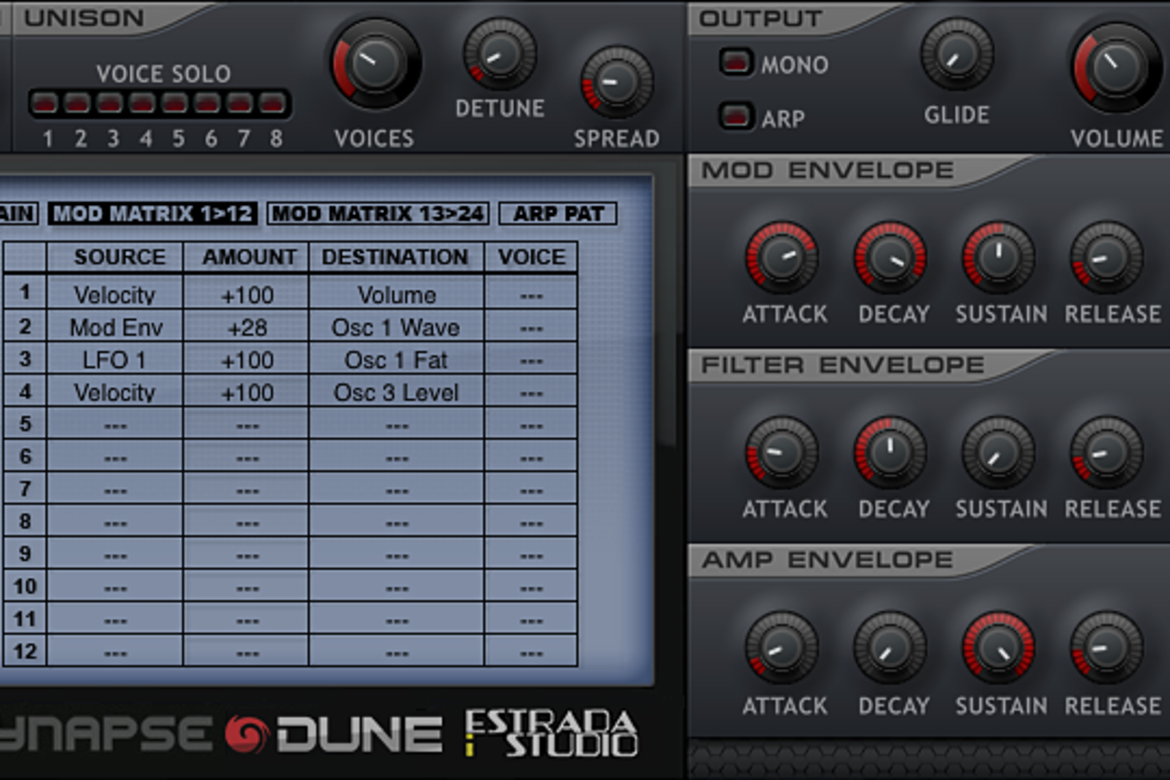 Pakiet EiS - Synapse Audio Dune EiS