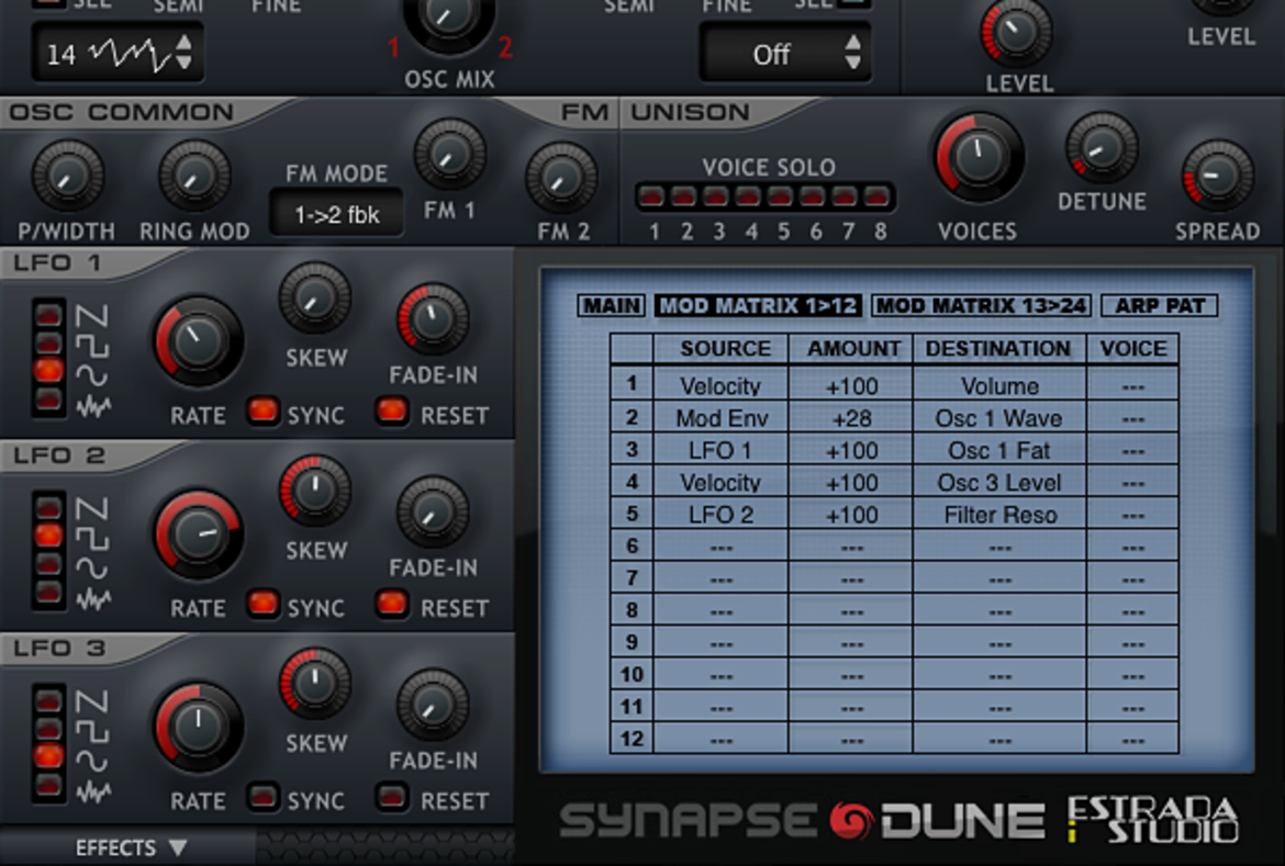 Pakiet EiS - Synapse Audio Dune EiS