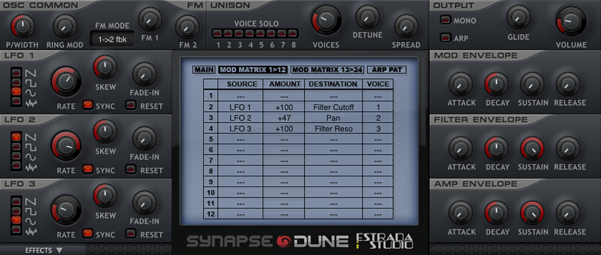 Pakiet EiS - Synapse Audio Dune EiS