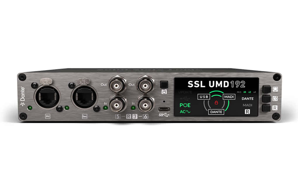 Interfejs audio USB z MADI i Dante w kompaktowej obudowie