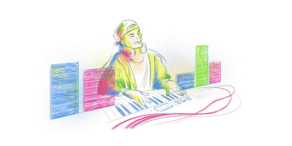 Avicii na Google Doodle