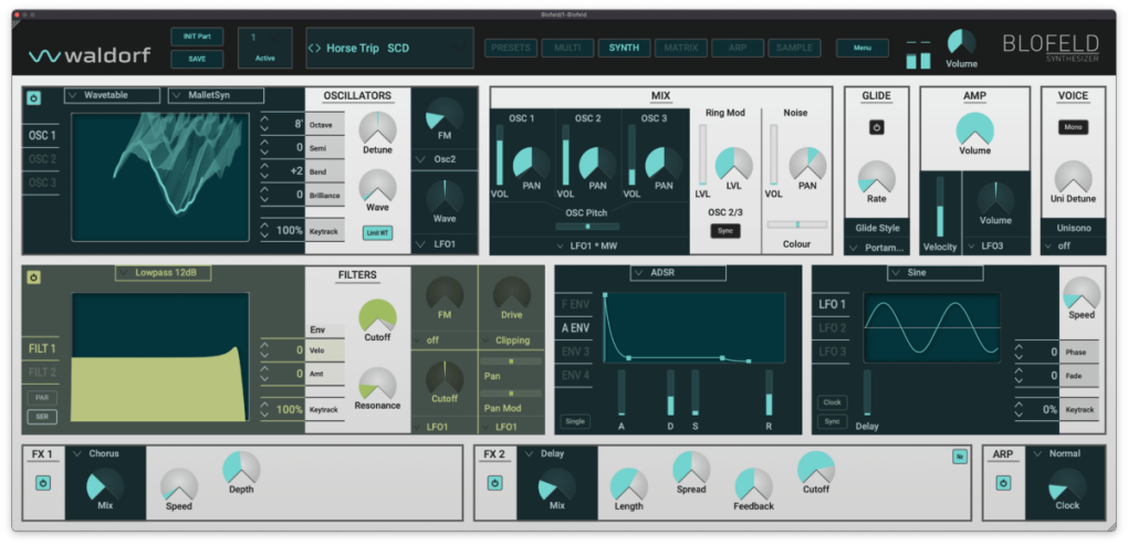 Syntezator Waldorf Blofeld w wersji software’owej
