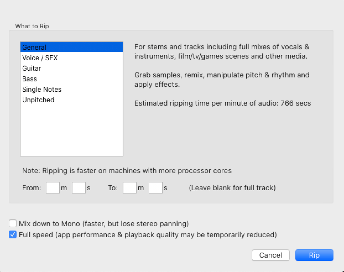 Infinity 4.7 - edytor audio