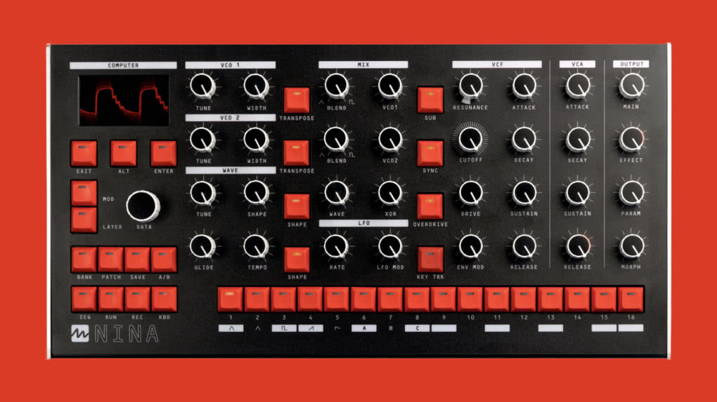 Melbourne Instruments Nina - syntezator ze zmotoryzowanymi pokrętłami