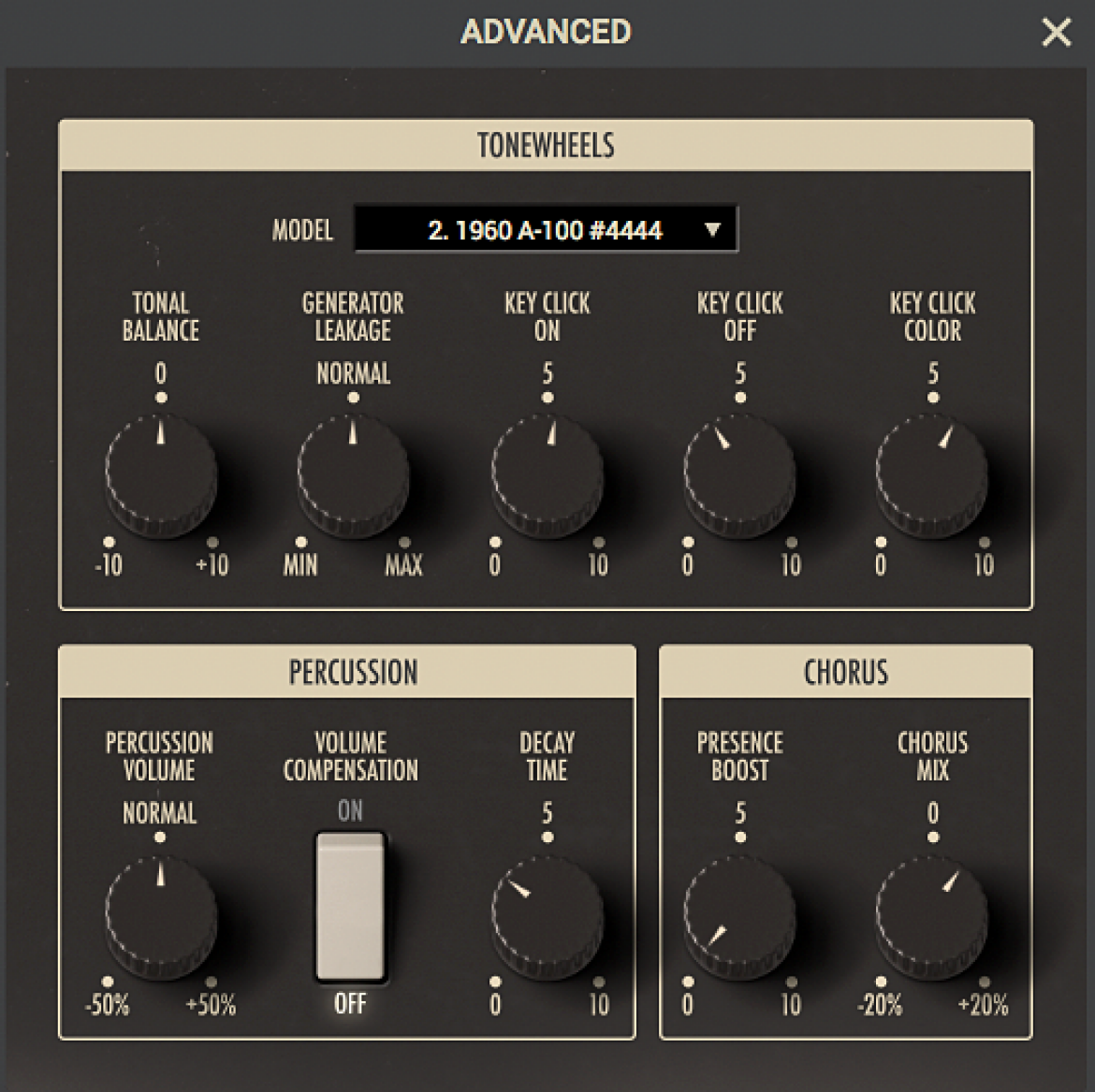 Hammond B-3X - emulator organów Hammonda
