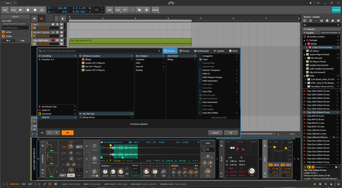 Bezpłatny program - Bitwig Studio 3 8-Track