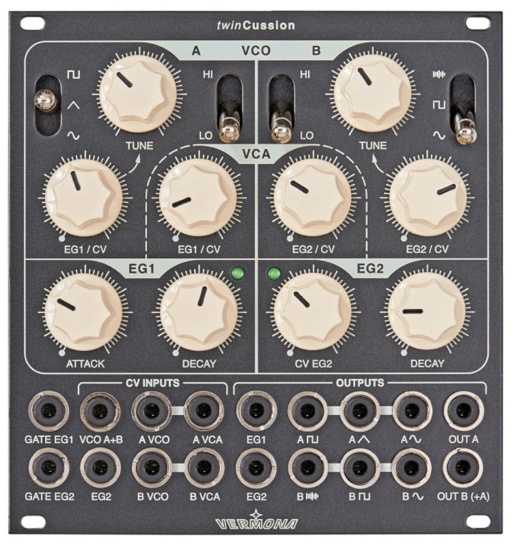 Vermona twinCussion - dwukanałowy moduł perkusyjny