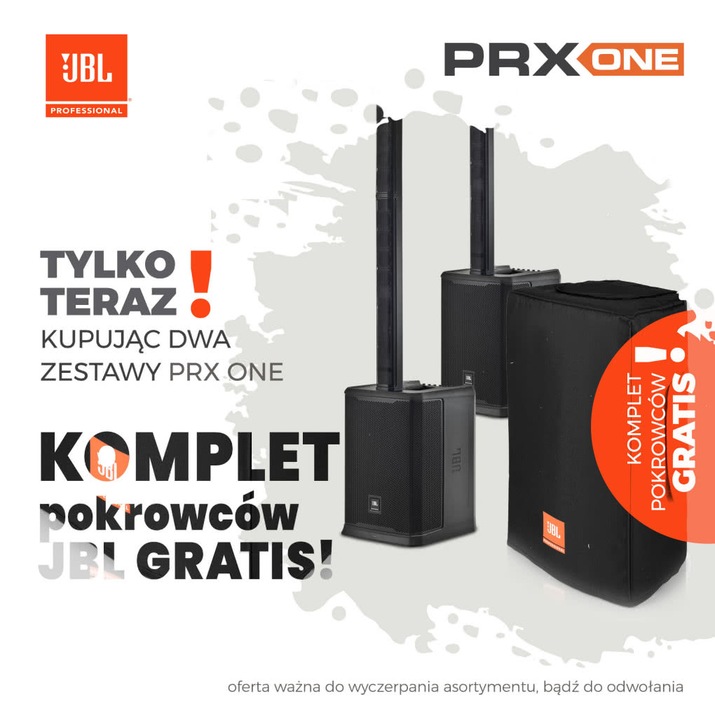 Kup dwa zestawy JBL PRX ONE i otrzymaj pokrowce gratis