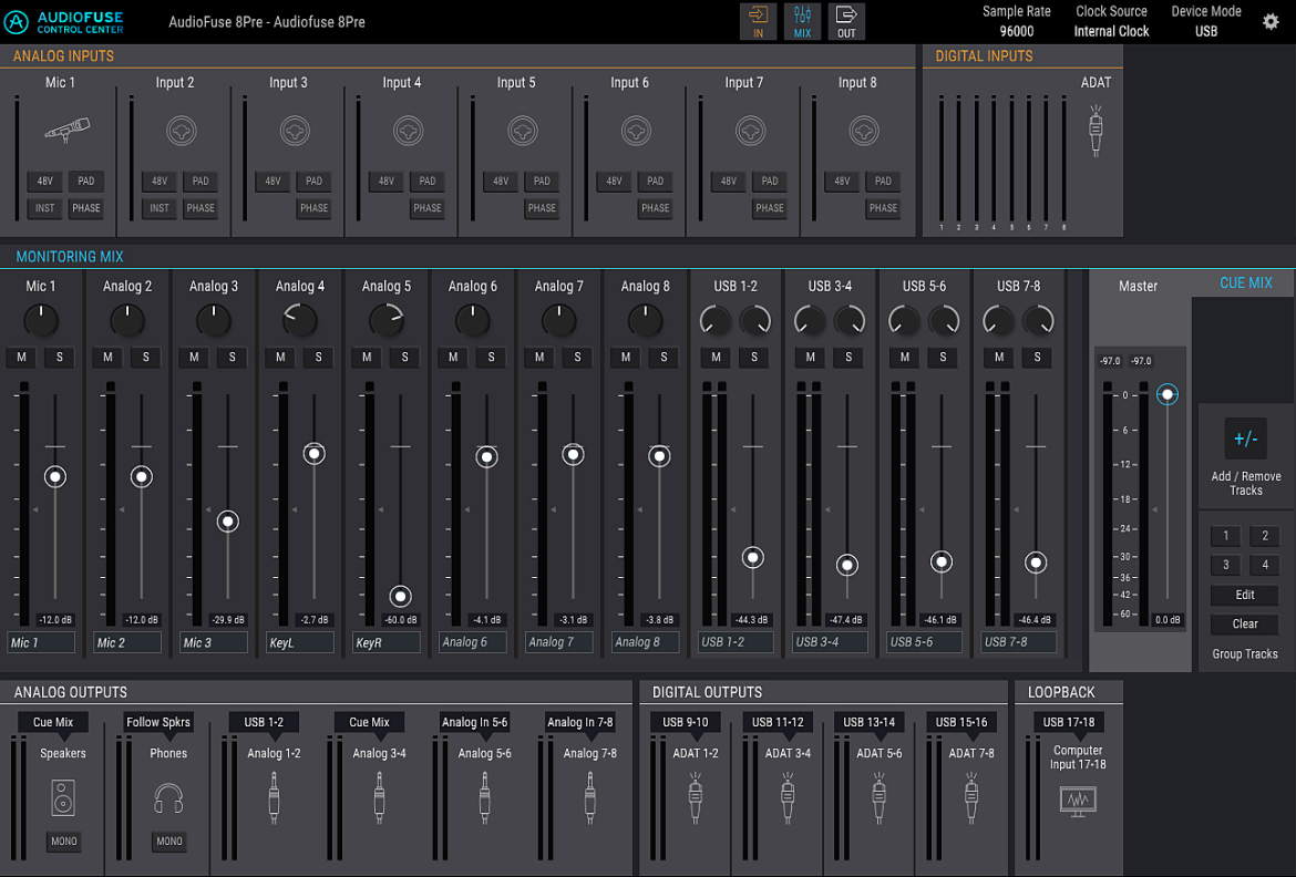 AudioFuse 8Pre - interfejs audio