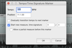 Pre-roll, metronom, tempo i metrum 