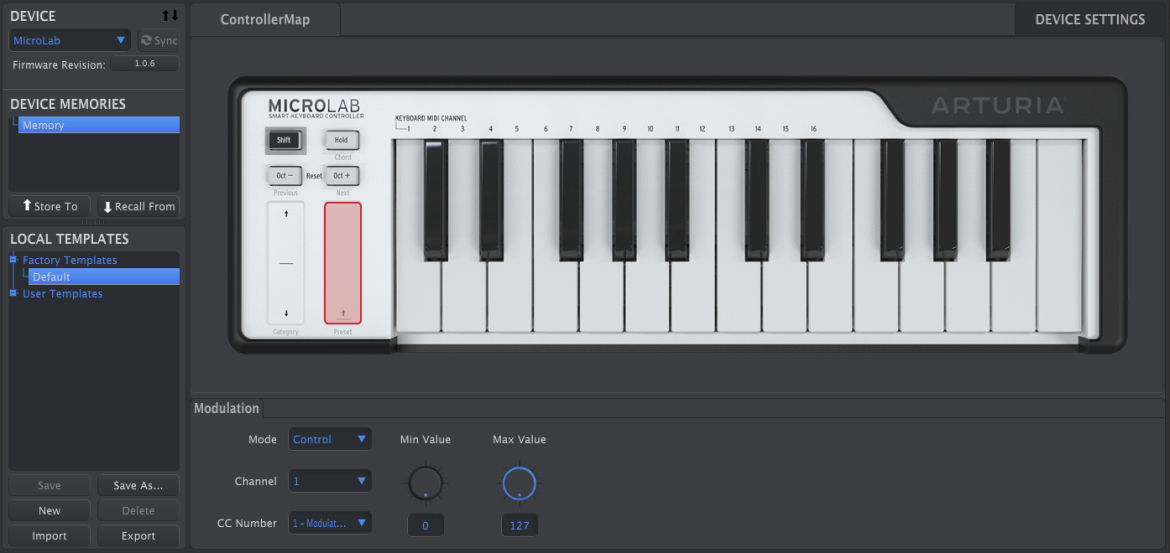 MicroLab - klawiatura MIDI