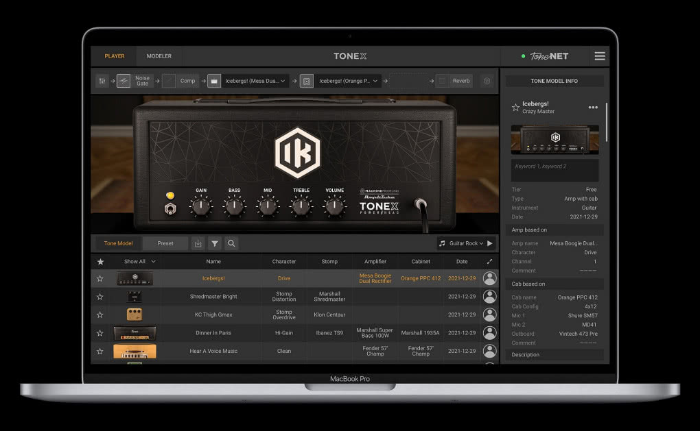 IK Multimedia AmpliTube TONEX - system efektów gitarowych