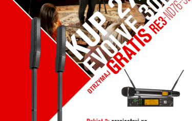 Mikrofon od Electro-Voice gratis! Promocja na systemy nagłośnieniowe EVOLVE 30M 