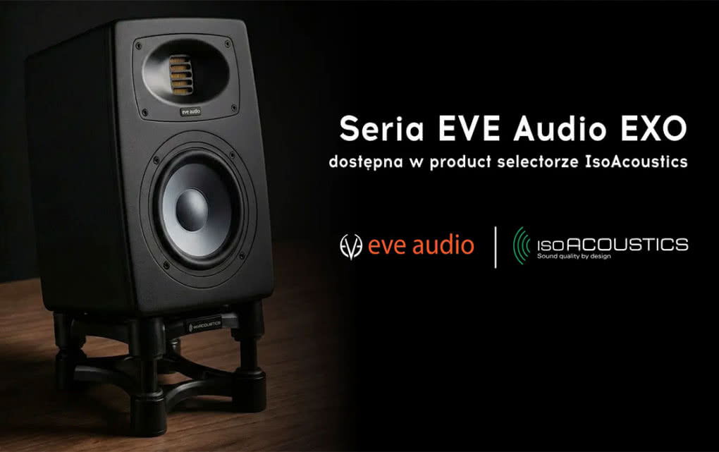 EVE Audio EXO w IsoAcoustics Product Selector – łatwiejszy dobór izolacji do monitorów
