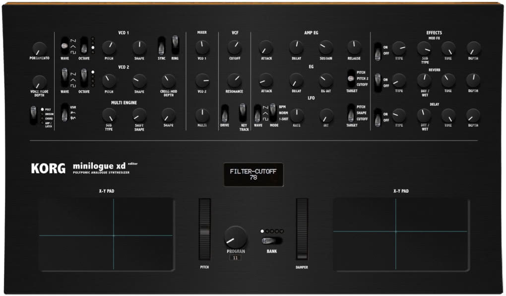 Korg Minilogue XD MIDI Editor