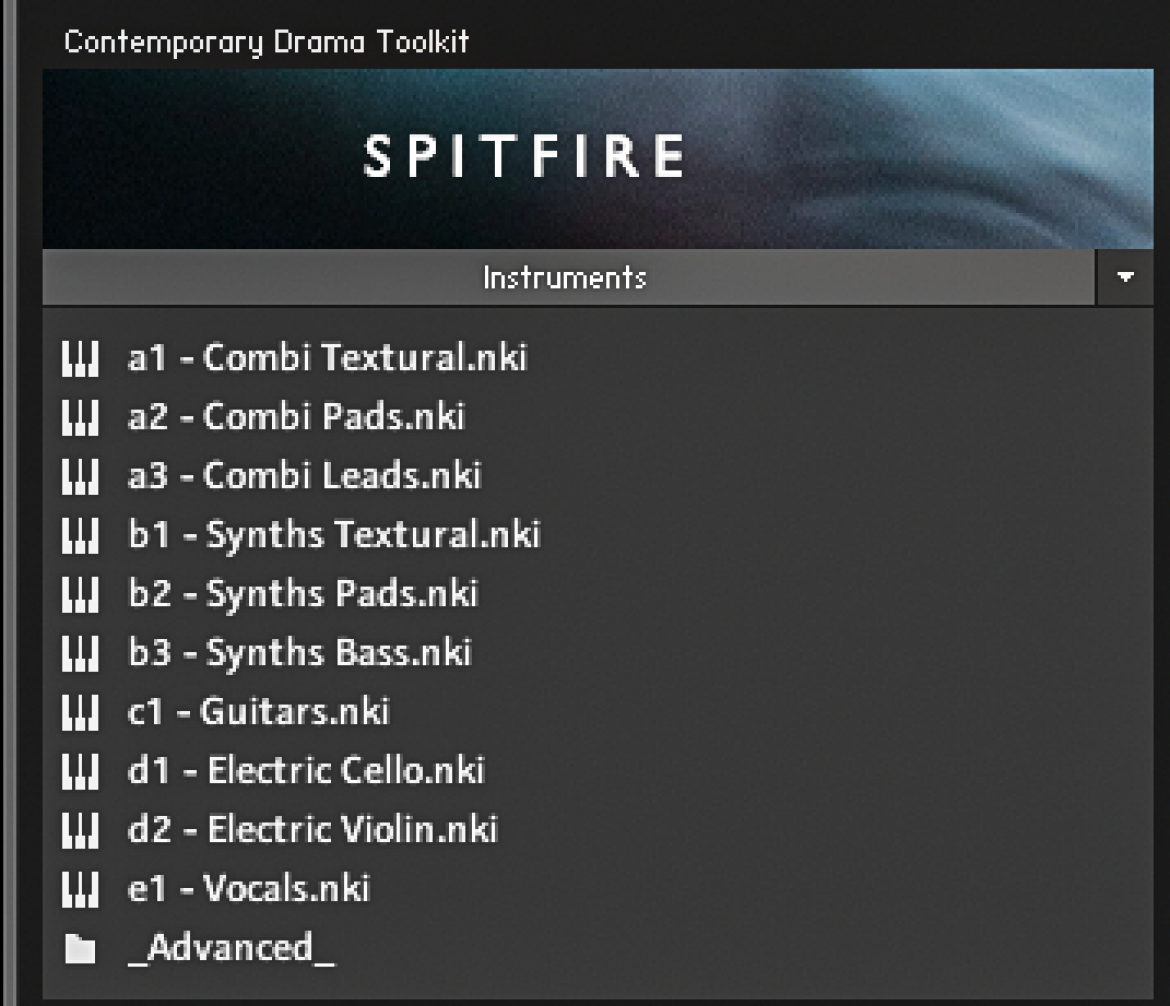 Contemporary Drama Toolkit - biblioteka brzmień