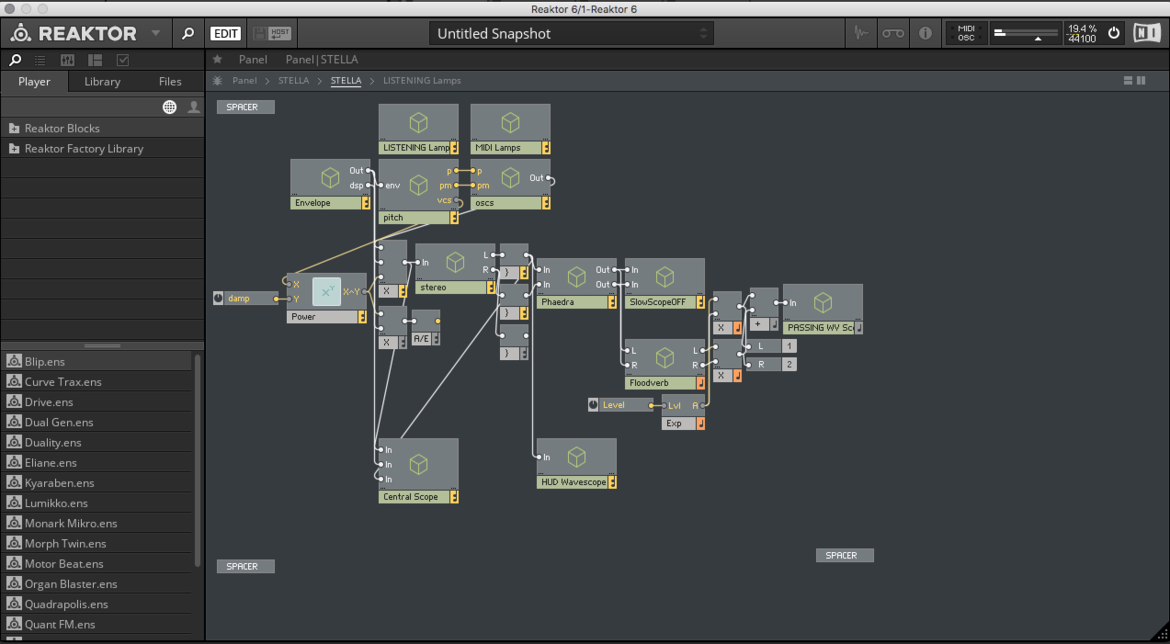 Stella - dronowy syntezator dla NI Reaktor