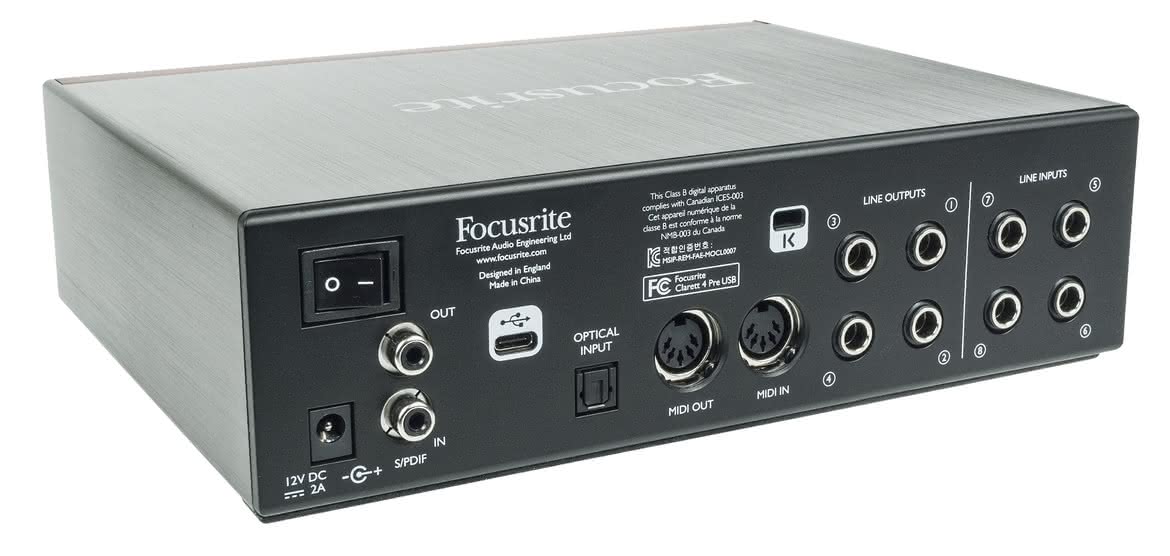 Clarett 4Pre USB - interfejs audio/MIDI