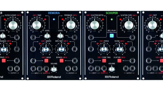Bitrazer, Demora, Scooper i Torcido - moduły Eurorack