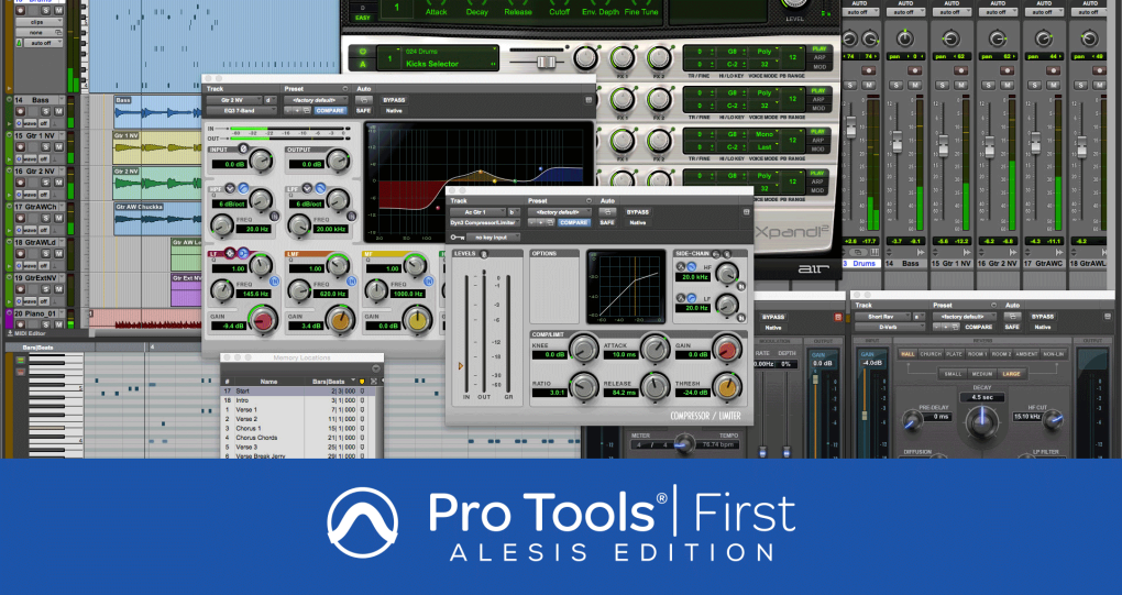 Klawiatury Alesis z Pro Tool First