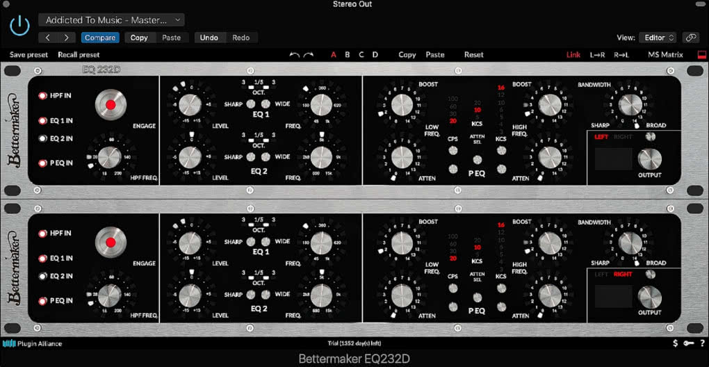 Plugin Bettermaker EQ232D nominowany do Resolution Awards 2021