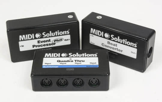 Beat Converter, Event Processor Plus, Quadra Thru - procesory MIDI