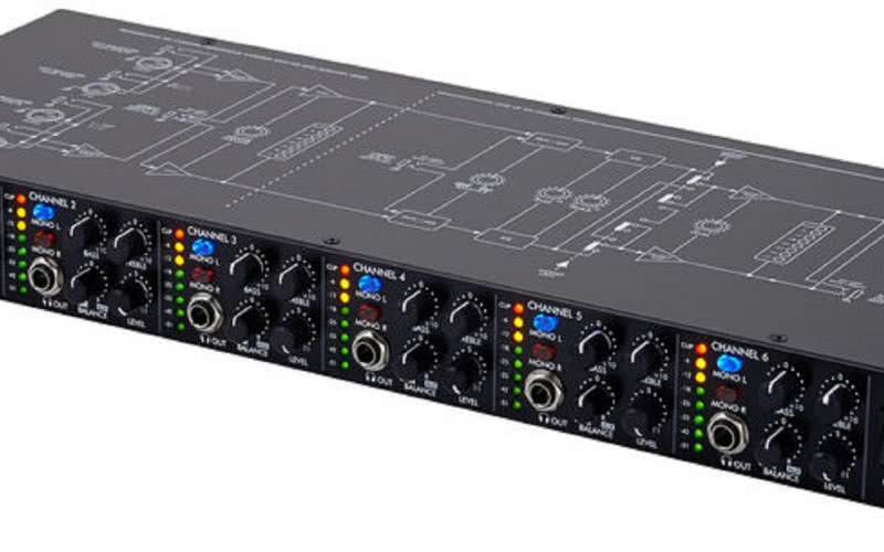 ART Headamp 6 Pro - 6-kanałowy wzmacniacz słuchawkowy
