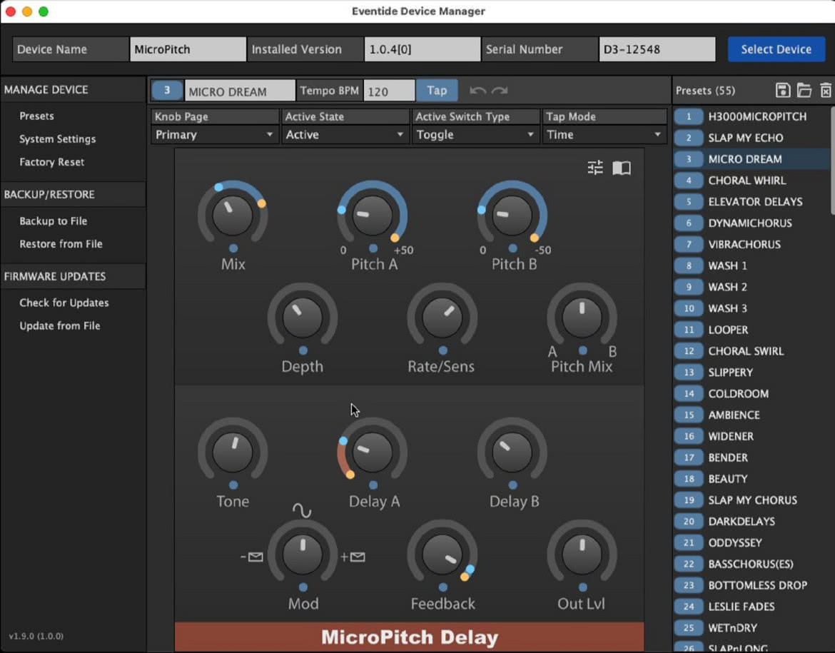 MicroPitch - procesor efektów