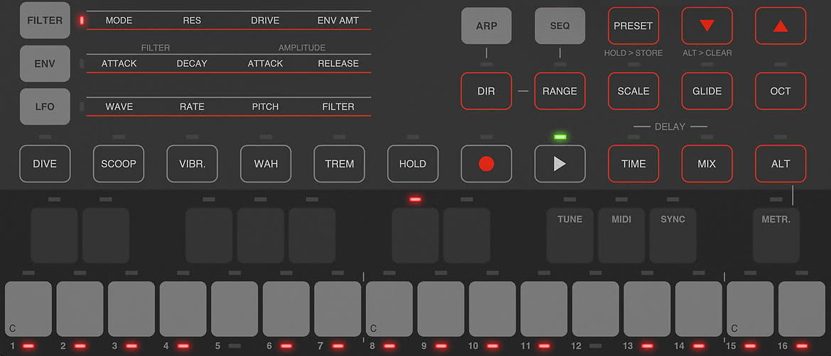 Uno Synth - monofoniczny syntezator analogowy