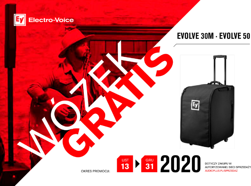 Bezpłatny wózek transportowy do zestawów Electro-Voice EVOLVE!