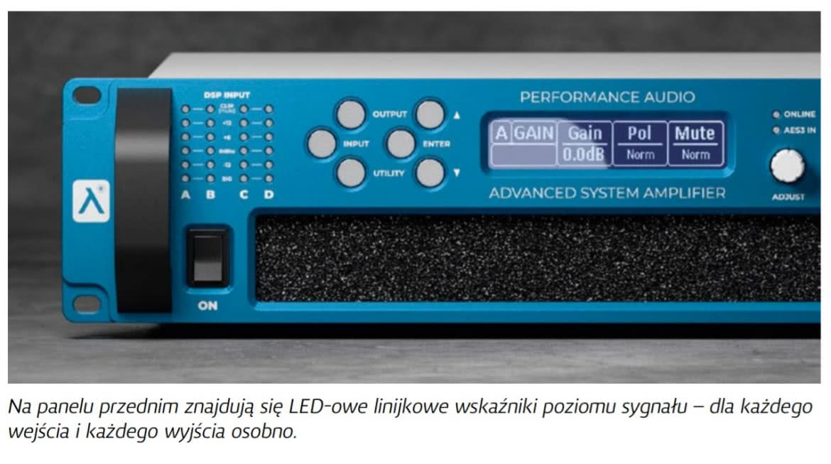 MD4820 - ośmiokanałowy wzmacniacz z zaawansowanym DSP