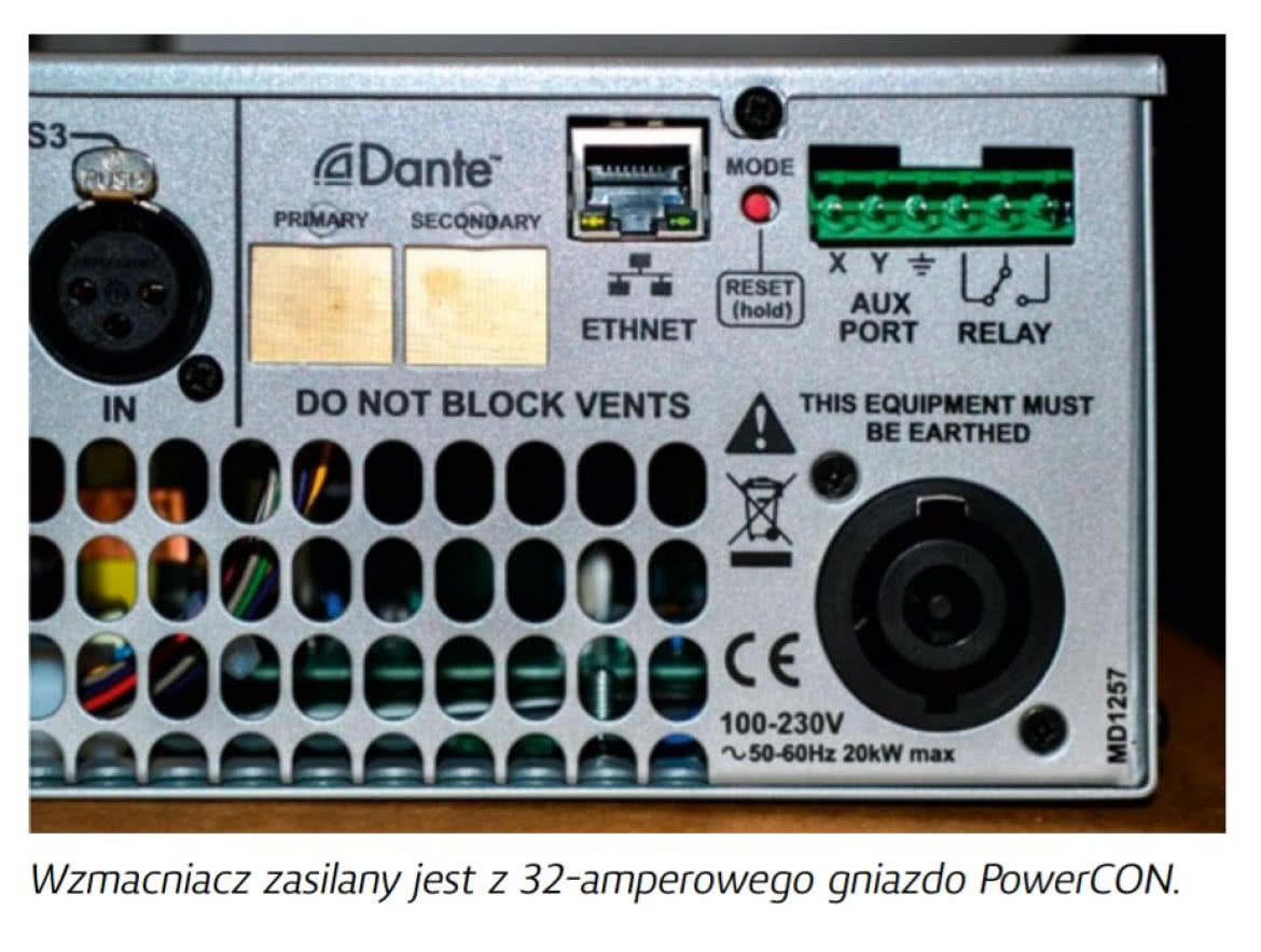 MD4820 - ośmiokanałowy wzmacniacz z zaawansowanym DSP