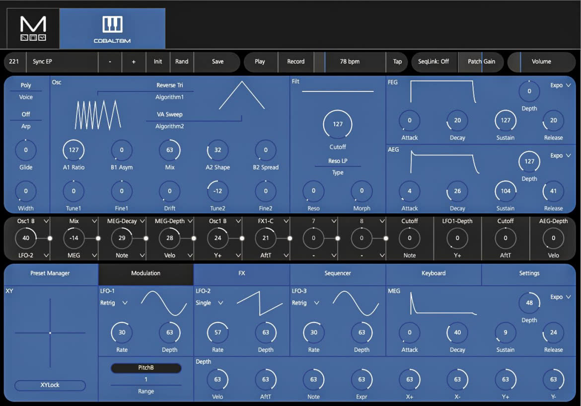Cobalt 8M - syntezator polifoniczny