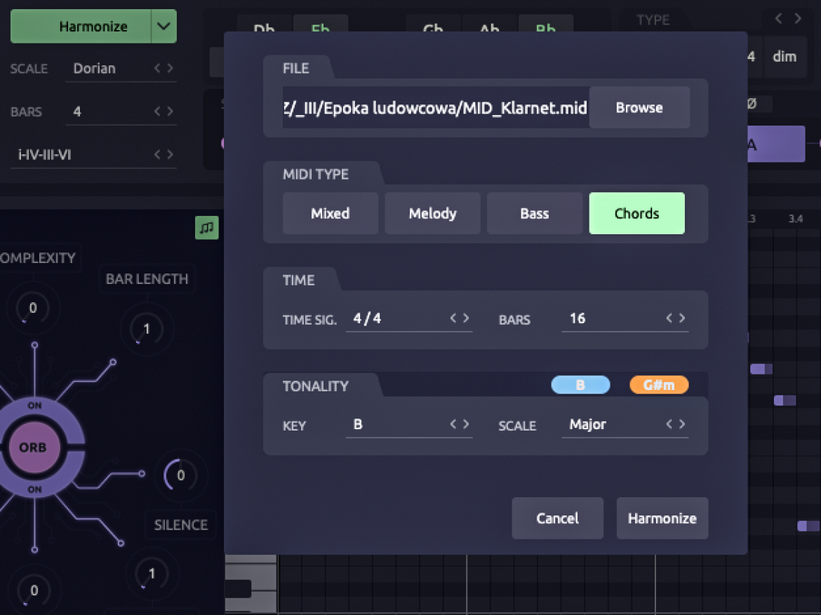 Orb Producer Suite 2.0 - procesory AI