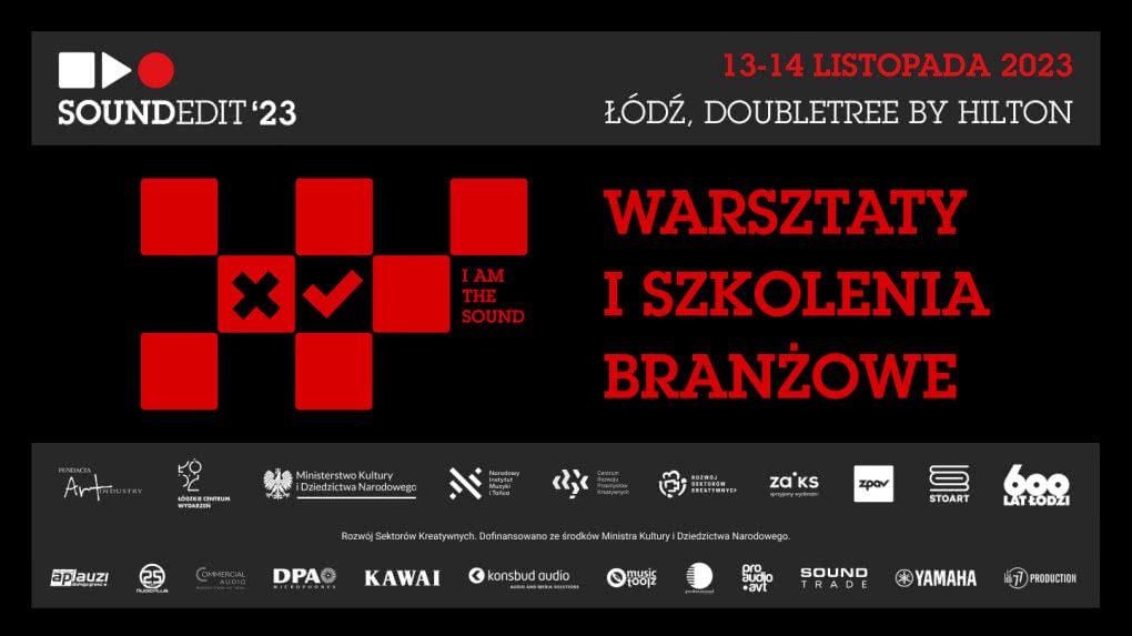 Soundedit ’23 – warsztaty i szkolenia dla muzyków i zespołów