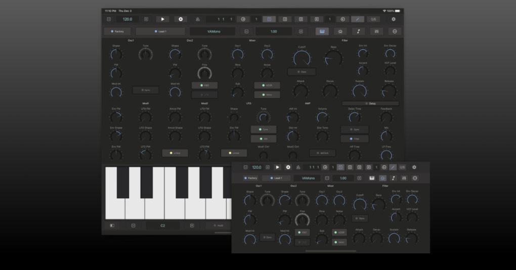 VAMono - klasyczne brzmienia syntezatorów w iPhonie lub iPadzie