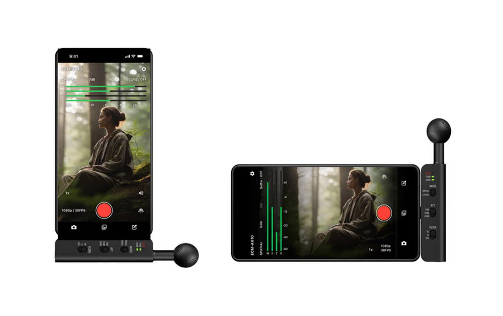 Sony ECM-AX10 – dźwięk przestrzenny nagrywany smartfonem