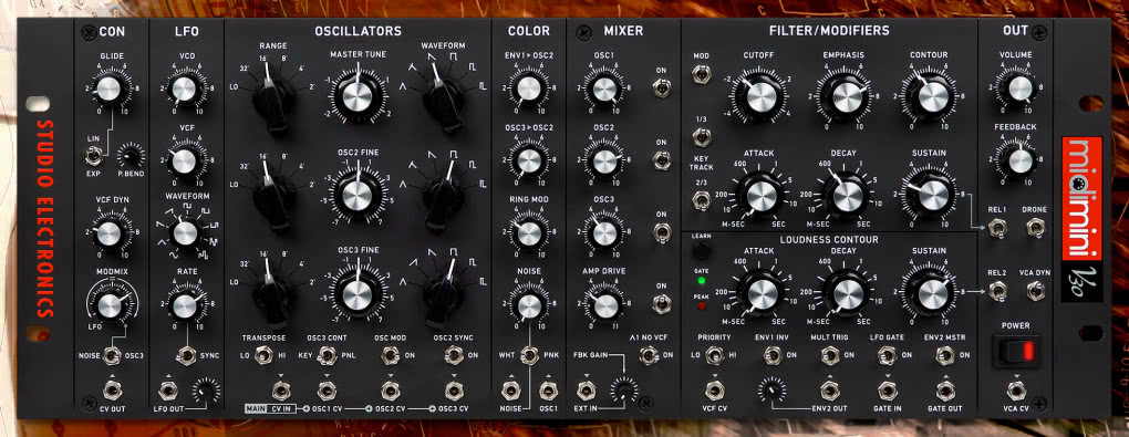 Midimini V30 - replika Minimoog’a kompatybilna z formatem Eurorack 