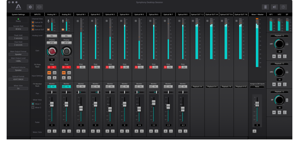 Symphony Desktop - interfejs audio