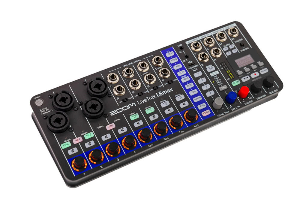 Zoom prezentuje nowy mikser-recorder LiveTrak L6max – kompaktowe centrum dowodzenia 