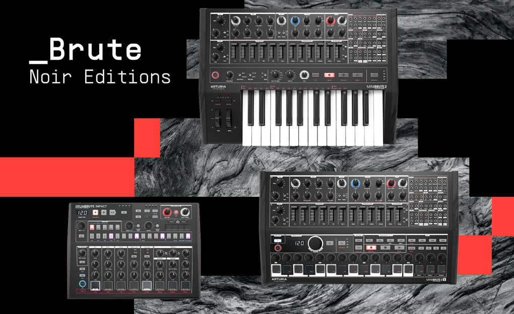 Arturia Brute Noir Edition – syntezatory w mrocznej wersji